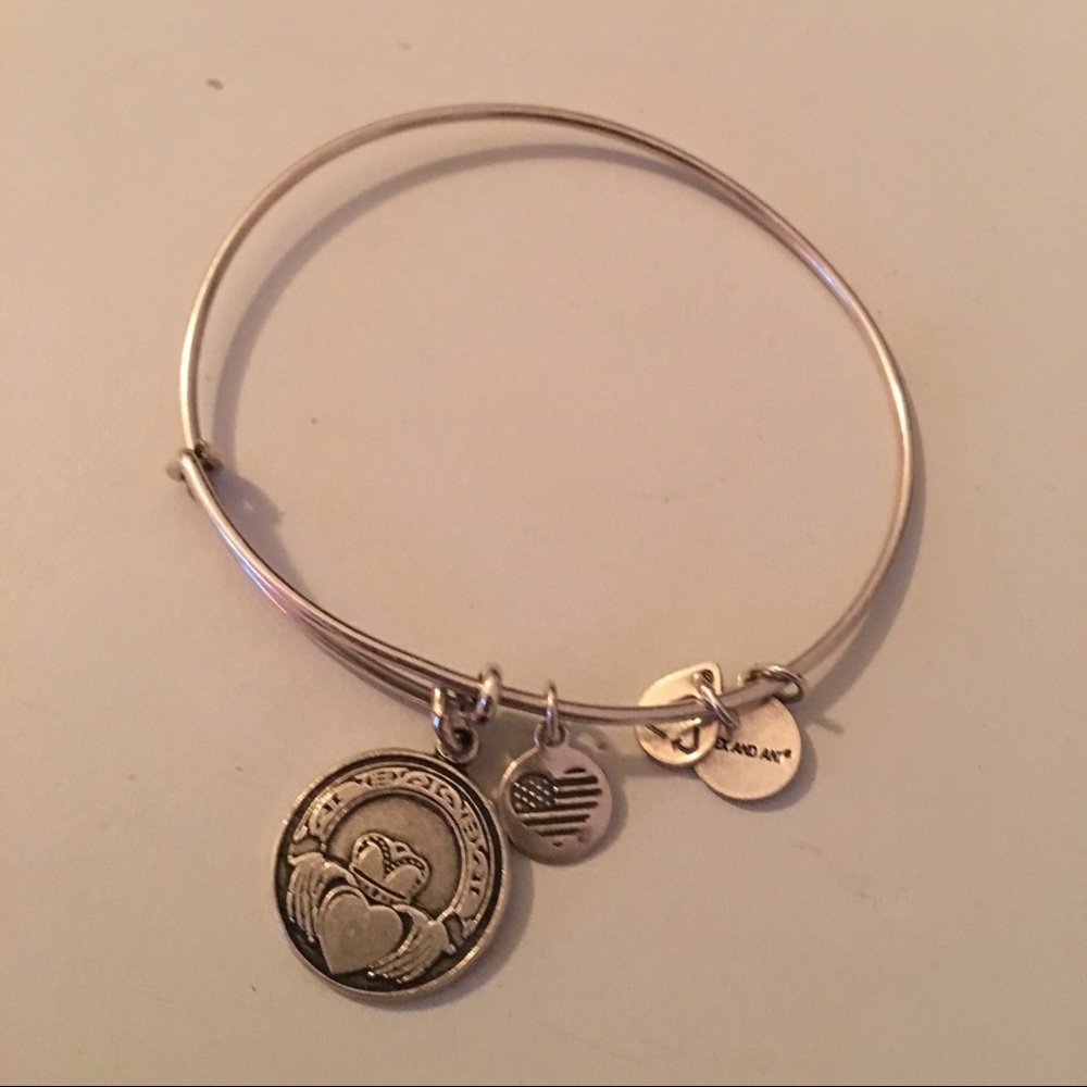 Alex and ani Irish claddagh silver